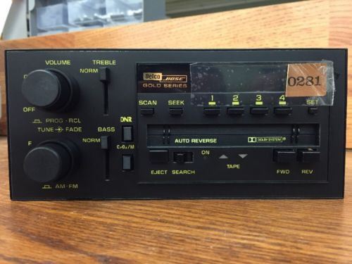 NEW ~ BOSE GM Delco Camaro 90 91 92 Yellow Face Cassette Radio Chevy Z28 Rare