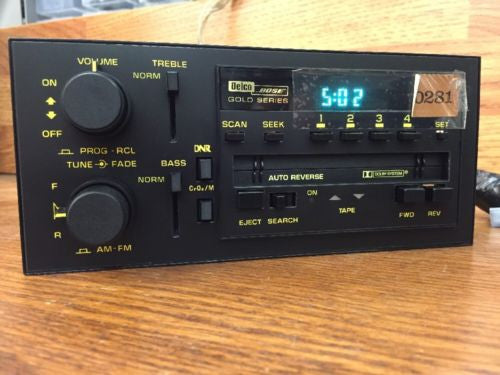 NEW ~ BOSE GM Delco Camaro 90 91 92 Yellow Face Cassette Radio Chevy Z28 Rare