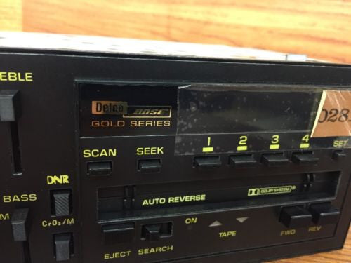 NEW ~ BOSE GM Delco Camaro 90 91 92 Yellow Face Cassette Radio Chevy Z28 Rare