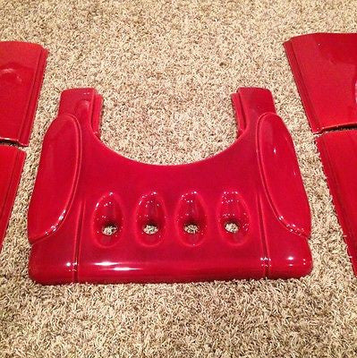 New Ceramic Panels&top For Ecoteck Monica Wood Pellet Stove Furnace Red Bordeaux