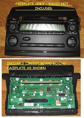 OEM FACEPLATE FOR 2004-2010 TOYOTA SIENNA 6 CD CHANGER RADIO JBL P1820 P1816