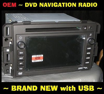 NEW OEM GMC ACADIA DVD NAVIGATION RADIO 2009-2012 BUICK ENCLAVE USB INPUT IPOD