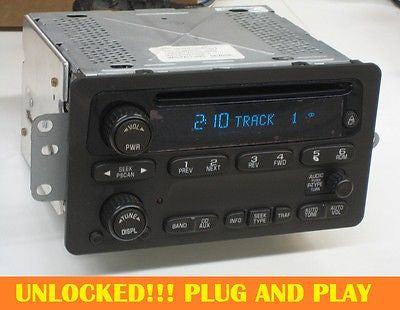 UNLOCKED OEM 2001-2005 GM CHEVY VENTURE MONTE CARLO CD RADIO Impala Malibu