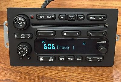 PLUG&PLAY 02-03 CHEVY Trailblazer S10 GMC Envoy 6 Disc CD Changer Radio UNLOCKED