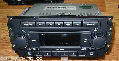 NEW 2004-2007 DODGE DURANGO MP3 RADIO 6 DISC CD CHANGER WORKS WITH RSE REAR DVD