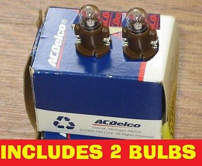 QTY: 2 NEW OEM ACDELCO PONTIAC DELCO Radio DISPLAY LIGHT BULB LAMP RADIO CD GM