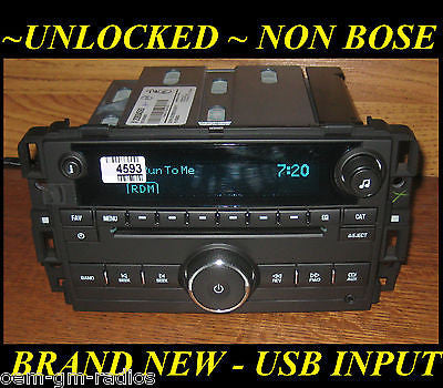 NEW 2009-2014 Chevy TAHOE Silverado W/T GMC SIERRA CD Radio USB & MP3 Input UQ3