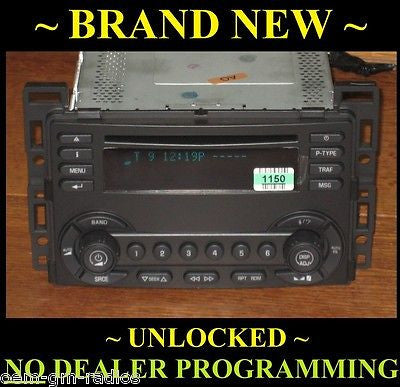 NEW 04-06 GM CHEVY MALIBU LS SINGLE DISC CD RADIO ~ NO Programming - UNLOCKED
