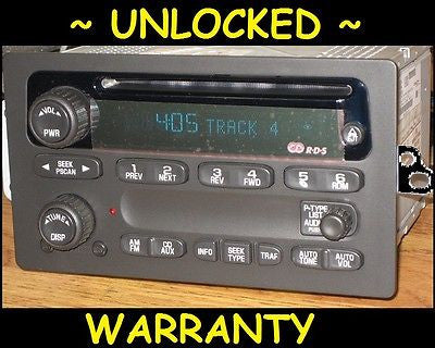 UNLOCKED 2002-2003 CHEVY GMC Envoy Trailblazer S10 RDS Radio CD Player