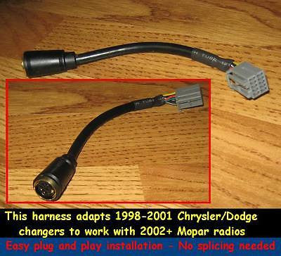 Chrysler Jeep Dodge Cd Changer wiring Harness adapter- Keep CD changer