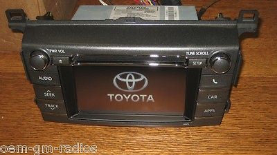 OEM TOYOTA TOUCHSCREEN SAT CD RADIO BLUETOOTH NAV NAVIGATION RAV4 2013