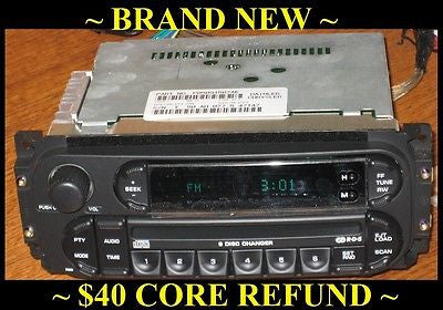 NEW 2002-2007 DODGE RAM 1500 2500 3500 6 CD CHANGER RADIO STEREO RBQ RDS