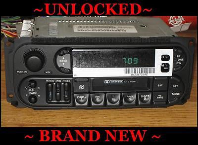 NEW 2003-2005 DODGE RAM 1500 2500 3500 CASSETTE TAPE RADIO STEREO W/ CD-CONTROLS